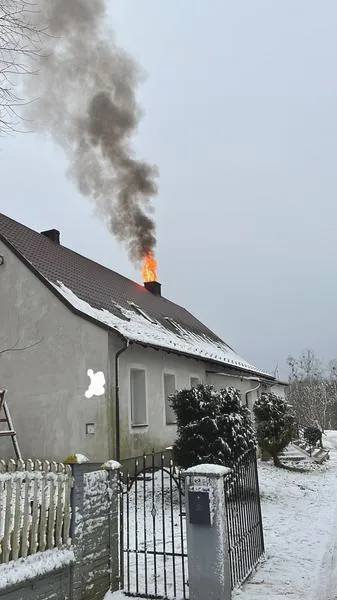 Pożar sadzy w kominie